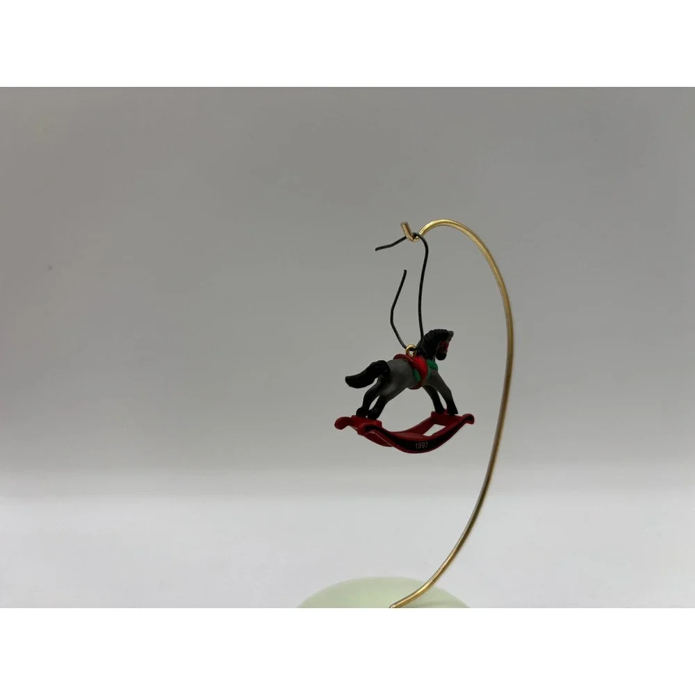 Hallmark Keepsake Ornament 1997 Miniature Rocking Horse 10th in Series Vintage